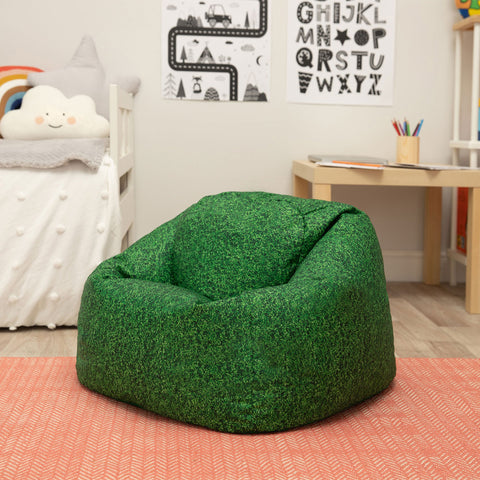 Natural Grass Children's Bean Bag-Bean Bags, Bean Bags & Cushions, Eden Learning Spaces, Gifts for 5-7 Years Old, Gifts for 8+, Nature Learning Environment, Nature Sensory Room, Nurture Room, Sensory Garden, Stock, Wellbeing Furniture-Learning SPACE