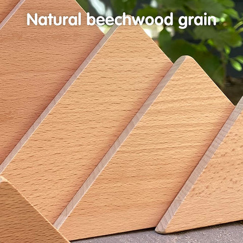 Natural Wooden Architect Triangular Panels - Pk6-Baby Wooden Toys, Building Blocks, Maths, Primary Maths, Shape & Space & Measure, Stacking Toys & Sorting Toys, Stock, Tactile Toys & Books, TickiT, Wooden Toys-Learning SPACE