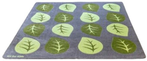 Natural World™ Carved Placement 2x2m Carpet-Kit For Kids, Mats & Rugs, Nature Sensory Room, Neutral Colour, Placement Carpets, Rugs, Square, Wellbeing Furniture-Leaf-Learning SPACE