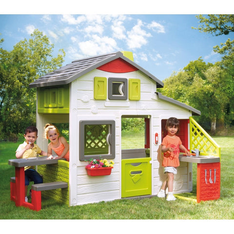 Neo Friends Play House & Kitchen-Doll Houses & Playsets-Imaginative Play, Kitchens & Shops & School, Play Houses, Playground Equipment, Playhouses, Pretend play, Role Play, Smoby-Learning SPACE