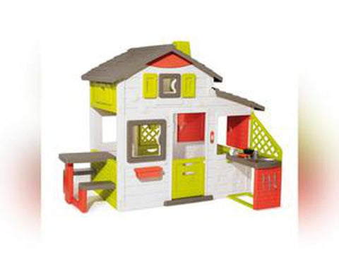 Neo Friends Play House & Kitchen-Doll Houses & Playsets-Imaginative Play, Kitchens & Shops & School, Play Houses, Playground Equipment, Playhouses, Pretend play, Role Play, Smoby-Learning SPACE