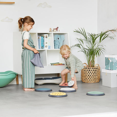 Nordic Tactile Discs 5 Large/5 Small Stepping Stones-AllSensory, Early Years Sensory Play, Gonge, Gross Motor and Balance Skills, Stepping Stones, Tactile Toys & Books-Learning SPACE