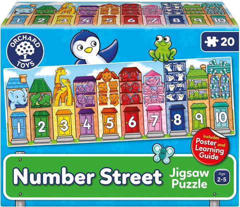 Number Street - Jigsaw Puzzle and Poster-13-99 Piece Jigsaw, Calmer Classrooms, Classroom Displays, Counting Numbers & Colour, Dyscalculia, Early Years Maths, Helps With, Maths, Maths Toys, Neuro Diversity, Orchard Toys, Primary Maths, Stock, Strength & Co-Ordination-Learning SPACE