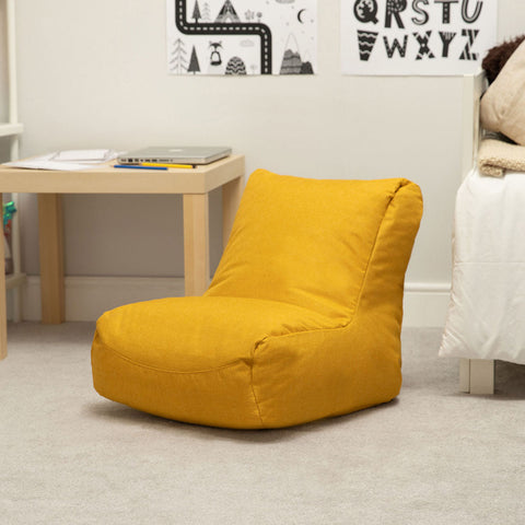 Nursery Smile Chair - Mustard-Bean Bags, Bean Bags & Cushions, Eden Learning Spaces, Nurture Room, Sensory Room Furniture, Stock, Wellbeing Furniture-Learning SPACE