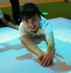 OmiVista Install: Touch Interactive Floor/Table Projection System-Autism, Dementia, Immersive Interactive Spaces, OM Interactive, Portable Sensory Rooms, Sensory Projectors-Learning SPACE