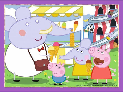 Peppa Pig 4 in Box Jigsaw Puzzles-13-99 Piece Jigsaw, Gifts For 2-3 Years Old, Gifts For 3-5 Years Old, Peppa Pig, Ravensburger Jigsaws-Learning SPACE