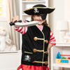 Pirate Role Play Costume Set-Dinosaurs. Castles & Pirates, Dress Up Costumes & Masks, Gifts For 2-3 Years Old, Halloween, Imaginative Play, Puppets & Theatres & Story Sets, Role Play, Seasons, Stock-Learning SPACE