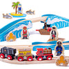 Pirate Train Set-Bigjigs Toys, Cars & Transport, Dinosaurs. Castles & Pirates, Games & Toys, Gifts For 3-5 Years Old, Train, Wooden Toys-Learning SPACE