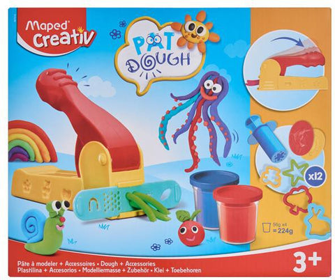 Play Dough - 4 Tubs and 12 Accessories-Art Materials, Arts & Crafts, Baby Arts & Crafts, Christmas 2024, Craft Activities & Kits, Early Arts & Crafts, Maped Stationery, Messy Play, Modelling Clay, Primary Arts & Crafts-Learning SPACE