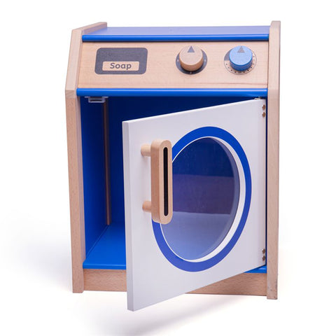 Play Kitchen Colourful Wooden Washing Machine-Calmer Classrooms, Gifts For 2-3 Years Old, Helps With, Imaginative Play, Kitchens & Shops & School, Life Skills, Play Kitchen, Role Play, Tidlo Toys, Wooden Toys-Learning SPACE