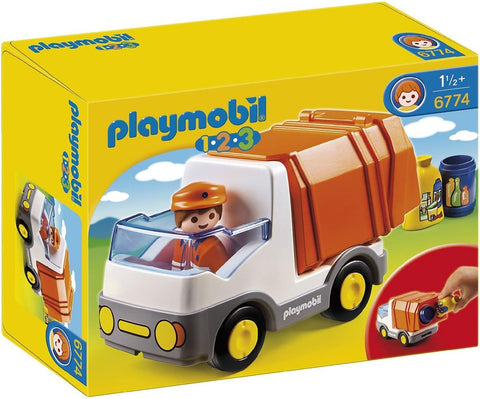 Playmobil® 1.2.3 Recycling Truck-Baby & Toddler Gifts, Cars & Transport, Games & Toys, Gifts For 1 Year Olds, Gifts For 3-5 Years Old, Imaginative Play, Playmobil, Small World-Learning SPACE