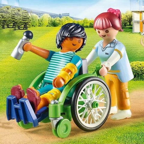 Playmobil® Patient In Wheelchair-Early years Games & Toys, Fire. Police & Hospital, Games & Toys, Gifts For 3-5 Years Old, Imaginative Play, Nurture Room, Playmobil, Primary Games & Toys, Small World, Stock-Learning SPACE