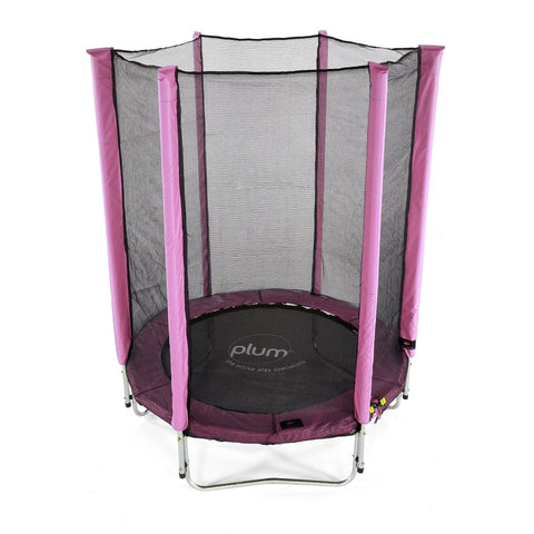 Plum® 4.5ft Junior Trampoline & Enclosure-ADD/ADHD, Neuro Diversity, Plum Play, Plum Products Ltd, Trampolines-Pink-Learning SPACE