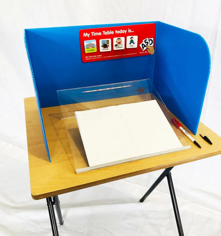 Pop up Desk Screen - Single-ADD/ADHD, Dividers, Neuro Diversity, Sensory Direct Toys and Equipment, Study Carrell, Task Table, Wellbeing Furniture-Learning SPACE