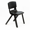 Postura+ One Piece Chair (Ages 11-13)-Classroom Chairs, Seating, Wellbeing Furniture-Jet Black (100% recycled)-Learning SPACE