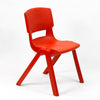 Postura+ One Piece Chair (Ages 11-13)-Classroom Chairs, Seating, Wellbeing Furniture-Poppy Red-Learning SPACE