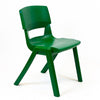 Postura+ One Piece Chair (Ages 14-18)-Classroom Chairs, Seating, Wellbeing Furniture-Forest Green-Learning SPACE