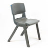 Postura+ One Piece Chair (Ages 14-18)-Classroom Chairs, Seating, Wellbeing Furniture-Iron Grey-Learning SPACE