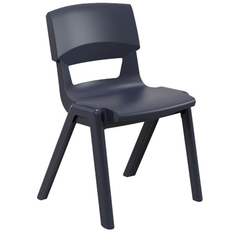 Postura+ One Piece Chair (Ages 14-18)-Classroom Chairs, Seating, Wellbeing Furniture-Nordic Blue-Learning SPACE