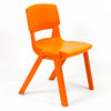 Postura+ One Piece Chair (Ages 14-18)-Classroom Chairs, Seating, Wellbeing Furniture-Tangerine Fizz-Learning SPACE