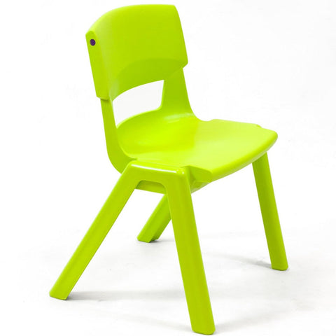 Postura+ One Piece Chair (Ages 4-5)-Classroom Chairs, Seating, Wellbeing Furniture-Lime Zest-Learning SPACE