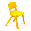 Postura+ One Piece Chair (Ages 4-5)-Classroom Chairs, Seating, Wellbeing Furniture-Sun Yellow-Learning SPACE