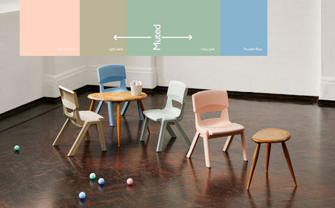 Postura+ One Piece Chair (Ages 6-7)-Chairs-Classroom Chairs, Seating, Wellbeing Furniture-Learning SPACE