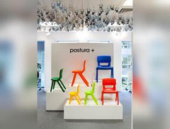 Postura+ One Piece Chair (Ages 6-7)-Chairs-Classroom Chairs, Seating, Wellbeing Furniture-Learning SPACE