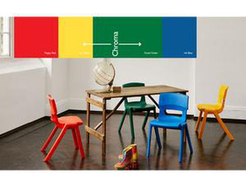 Postura+ One Piece Chair (Ages 6-7)-Chairs-Classroom Chairs, Seating, Wellbeing Furniture-Learning SPACE