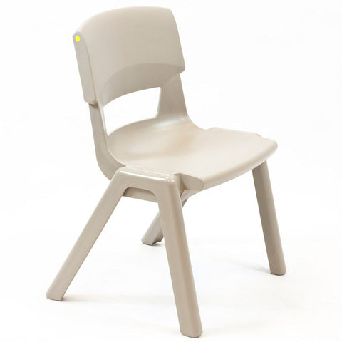 Postura+ One Piece Chair (Ages 6-7)-Chairs-Classroom Chairs, Seating, Wellbeing Furniture-Ash Grey-Learning SPACE