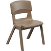 Postura+ One Piece Chair (Ages 6-7)-Chairs-Classroom Chairs, Seating, Wellbeing Furniture-Misty Brown-Learning SPACE