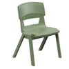 Postura+ One Piece Chair (Ages 6-7)-Chairs-Classroom Chairs, Seating, Wellbeing Furniture-Moss Green-Learning SPACE