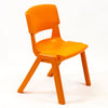 Postura+ One Piece Chair (Ages 6-7)-Chairs-Classroom Chairs, Seating, Wellbeing Furniture-Tangerine Fizz-Learning SPACE