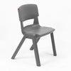 Postura+ One Piece Chair (Ages 8-10)-Classroom Chairs, Seating, Wellbeing Furniture-Iron Grey-Learning SPACE