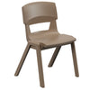 Postura+ One Piece Chair (Ages 8-10)-Classroom Chairs, Seating, Wellbeing Furniture-Misty Brown-Learning SPACE