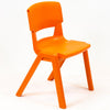 Postura+ One Piece Chair (Ages 8-10)-Classroom Chairs, Seating, Wellbeing Furniture-Tangerine Fizz-Learning SPACE