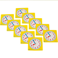 Pupil Clock Dials (Set of 10)-Calmer Classrooms, Classroom Packs, Helps With, Learning Activity Kits, Learning Resources, Life Skills, Maths, Primary Maths, Stock, Time-Learning SPACE