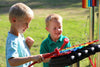 Rainbow Trio Ensemble - Sensory Garden Musical Instruments-Matrix Group, Music, Outdoor Musical Instruments, Primary Music, Sensory Garden, Sound, Strength & Co-Ordination-Learning SPACE