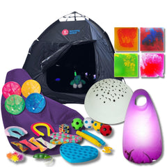 Ready Made Sensory Set With Dark Den-Classroom Packs, Portable Sensory Rooms-Learning SPACE