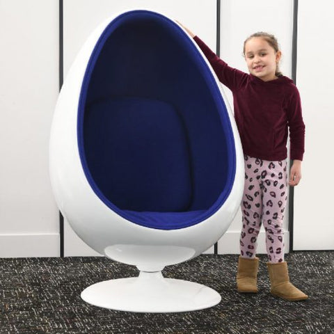 Retro Egg Pod Chair-Bean Bags & Cushions, Meltdown Management, Movement Chairs & Accessories, Nurture Room, pod, Reading Area, Seating, Stock, Wellbeing Furniture-Learning SPACE