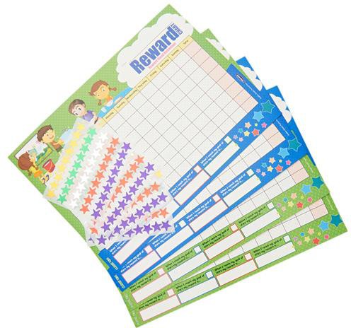 Reward Chart with Stickers-Additional Need, Calmer Classrooms, Classroom Displays, Clever Kidz, Early Years Books & Posters, Helps With, Planning And Daily Structure, Primary Books & Posters, PSHE, Rewards & Behaviour, Social Emotional Learning, Stock-Learning SPACE