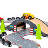 Roadway Race Day Set-Bigjigs Toys, Cars & Transport, Imaginative Play, Wooden Toys-Learning SPACE