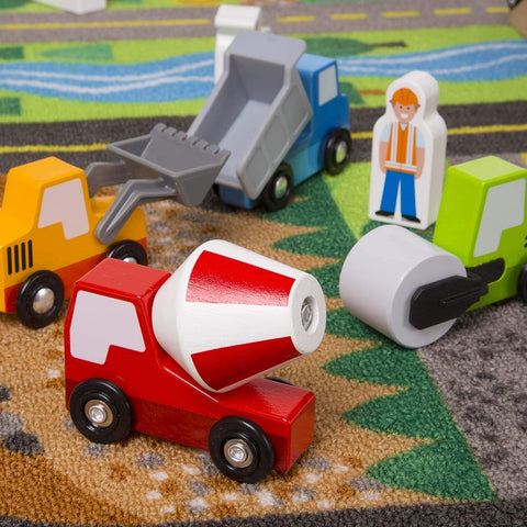 Rug - Deluxe Road Play Set - with 49 extra play pieces-Cars & Transport, Imaginative Play, Mats & Rugs, Rugs, Sensory Flooring, Small World, Stock, Wellbeing Furniture-Learning SPACE