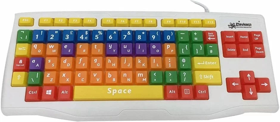 SEN Keyboard - Colour Coded Childrens Keyboard-Calmer Classrooms, Coding, Helps With, Life Skills, S.T.E.M, Stock, Technology & Design-Learning SPACE