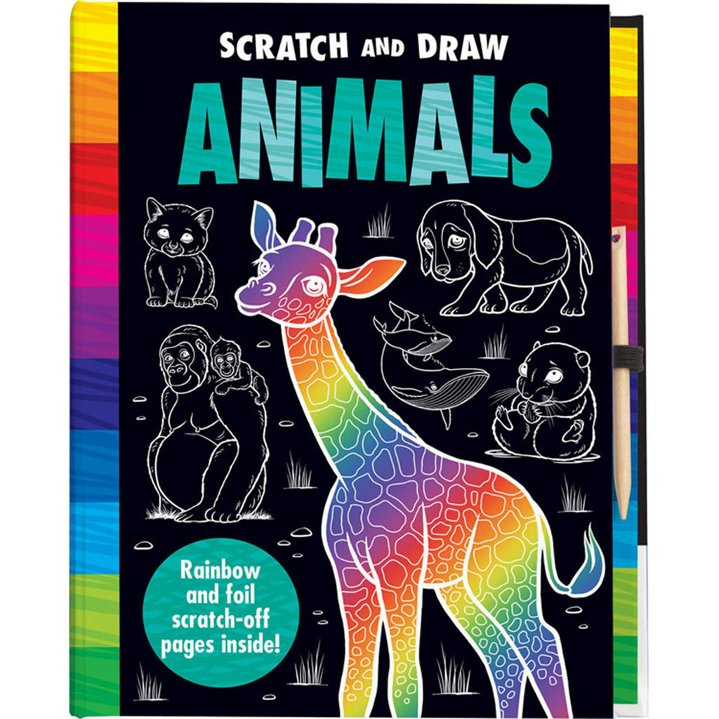 Scratch and Draw Animals: Creative Art Activity Book-Arts & Crafts, Gifts for 5-7 Years Old, Primary Arts & Crafts, Primary Books & Posters-Learning SPACE