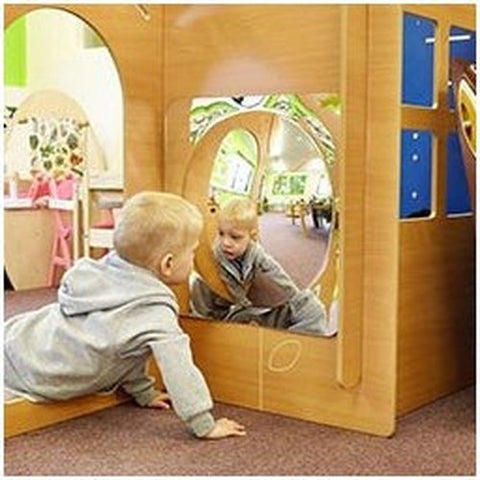 Sensory Mirror - With Single Dome - Large - 490mm-AllSensory, Baby Sensory Toys, Early Years Sensory Play, Outdoor Mirrors, Sensory Garden, Sensory Mirrors, Stock, TickiT-Learning SPACE