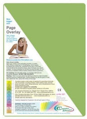 Single A4 Tinted Coloured Page Overlay - For help with Dyslexia and Reading-Dyslexia, Early Years Literacy, Learning Difficulties, Matrix Group, Neuro Diversity-Grass-Learning SPACE