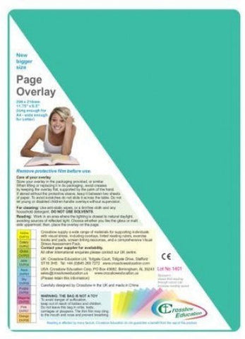 Single A4 Tinted Coloured Page Overlay - For help with Dyslexia and Reading-Dyslexia, Early Years Literacy, Learning Difficulties, Matrix Group, Neuro Diversity-Jade-Learning SPACE