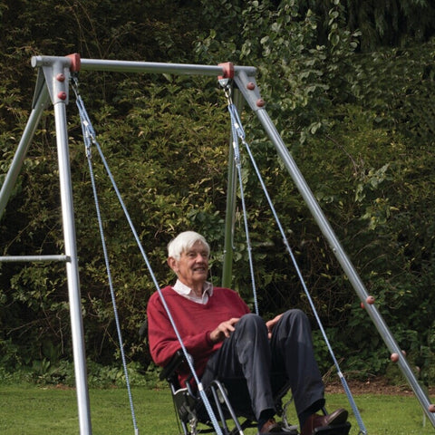 Single Swing Frame-Adapted Outdoor play, Outdoor Swings, Specialised Prams Walkers & Seating, Stock, Teen & Adult Swings-Learning SPACE