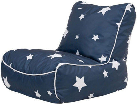 Star Print UV Chair - Bean Bag-AllSensory, Bean Bags, Bean Bags & Cushions, Eden Learning Spaces, Nurture Room, Star & Galaxy Theme Sensory Room, Stock, Teenage & Adult Sensory Gifts, UV Reactive, Wellbeing Furniture-Learning SPACE